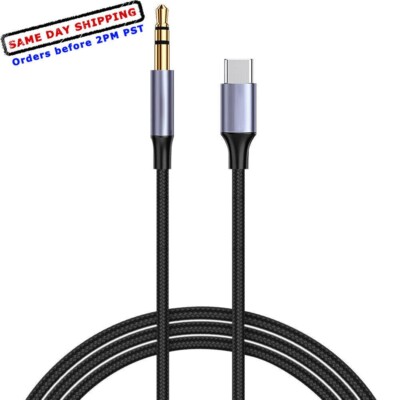 USB C to 3.5mm Audio Headphone Aux Jack Cable for Samsung Galaxy S21 FE 5G G990U