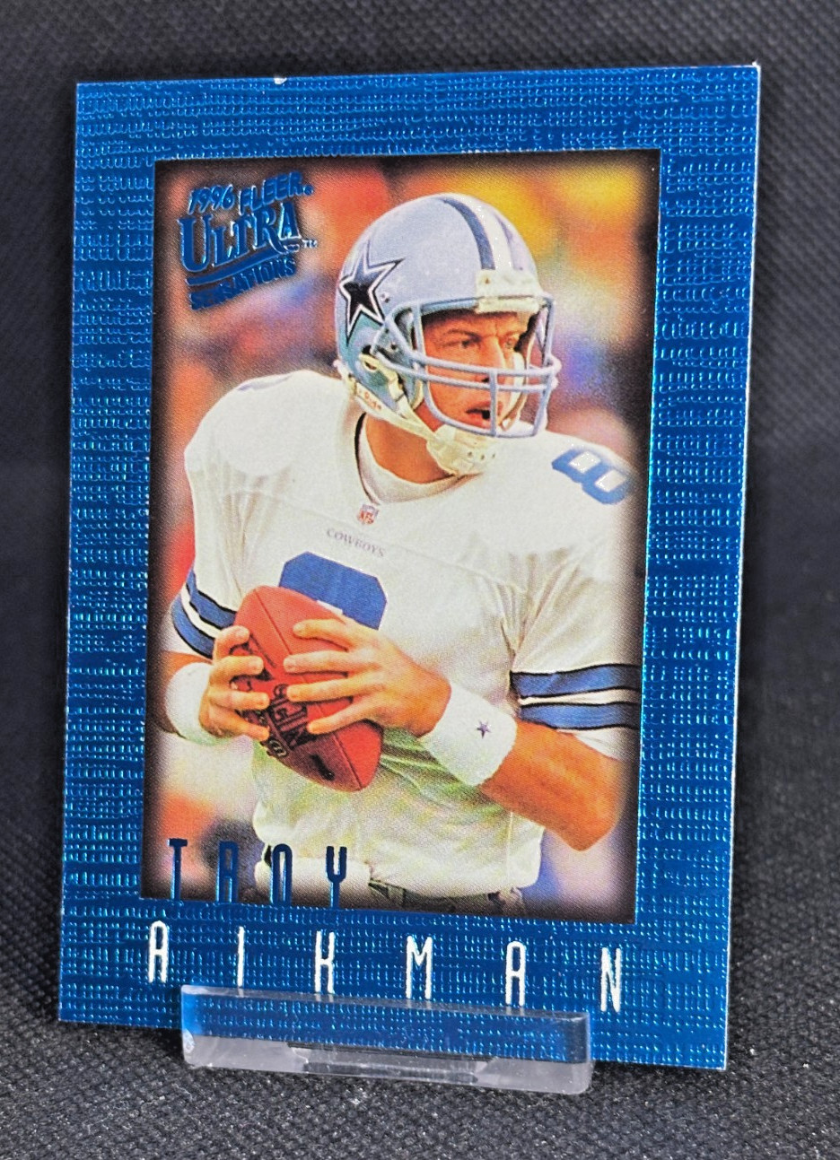 1996 Ultra Sensations #25 Troy Aikman Blue Dallas Cowboys