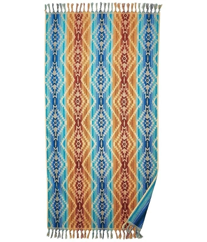 Pendleton L91305 Pagosa Springs Algodón Marino Esculpido Jacquard Spa Toalla 32x62 Foto 3 de 4