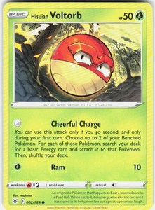 Hisuian Voltorb 002/189 Common Astral Radiance Pokemon