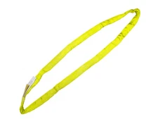 2 x 4' ft Yellow Endless Round Lifting Sling Crane Rigging Rim 8,400 lbs. USA