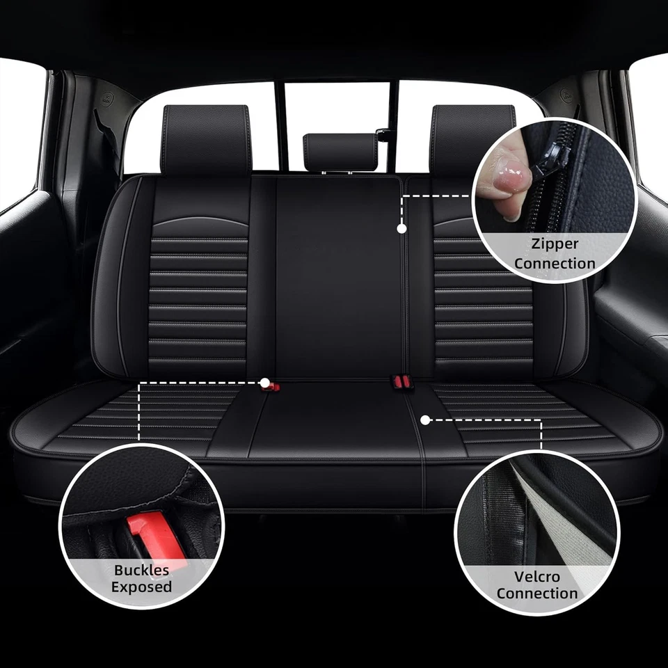 Juego completo de fundas de asiento aptas para Toyota Tacoma: 2005-2023 aptas para Toyota Tacoma Truc Foto 4 de 4