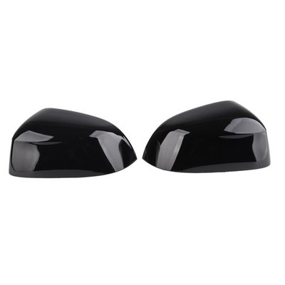 1Pair Side Rearview Mirror Cover Gloss Black Stylish Colorfast Lightweight D SET