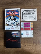 Monopoly Complete Nintendo Nes Game CIB box + manual insert - tested poster