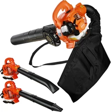 Gas Leaf Blower, Leaf Vacuum and Mulcher with Bag 3 in 1, 424 CFM 2 Stroke Handh