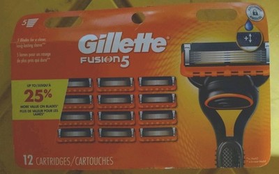 Gillette Fusion5 Men Razor Blade Refills 12 Count