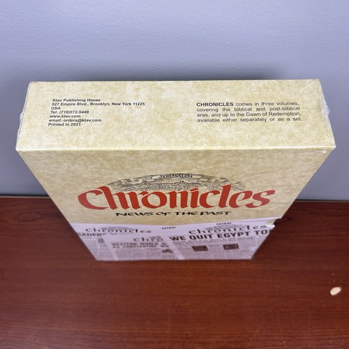 Chronicles: News of the Past - 3 Volume Set Hardcover Ktav Publishing House 2021 - Picture 6 of 12