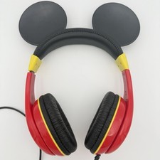 Disney Mickey Mouse Kids Headphones With Ears Tested And Working 3.5mm Jack
