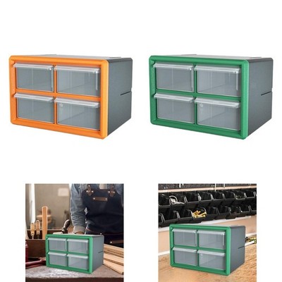 Hardware Aufbewahrungsbox mit 4 Schubladen, Organizer für Hardwareteile,