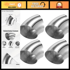 4pcs 4 45 Mandrel Bend Elbow Stainless Steel Exhaust Pipe Tubing Set