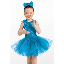 Pageant/Dance Little Girls Sparkle TuTu Outfit Size Child xsmall matching bow 