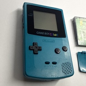 Gbc - Nintendo Game Boy Color Handheld Game Console - Teal Blue Tested #0913