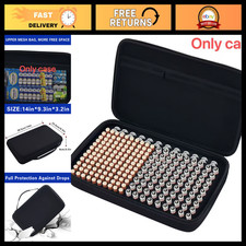 Large Capacity Hard EVA Battery Organizer Case for 225 AA AAA Batteries - Portab