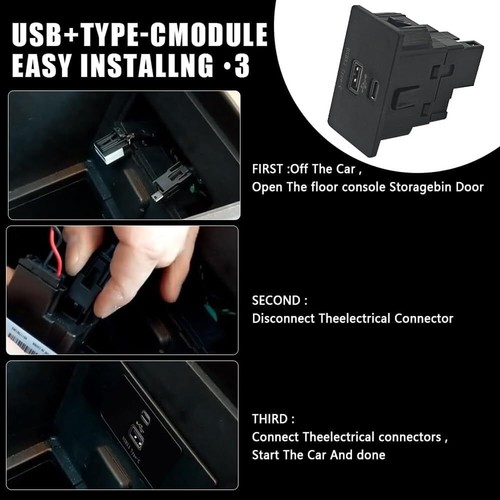 For Ford USB+Type-C APPLE CARPLAY Sync3 V3.4 new Dual Interface Module 1pc - Afbeelding 2 van 6
