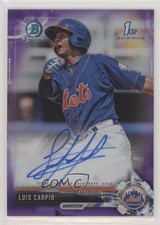 2017 Bowman Chrome Prospect Purple Refractor /250 Luis Carpio #CPA-LCA Auto a8r