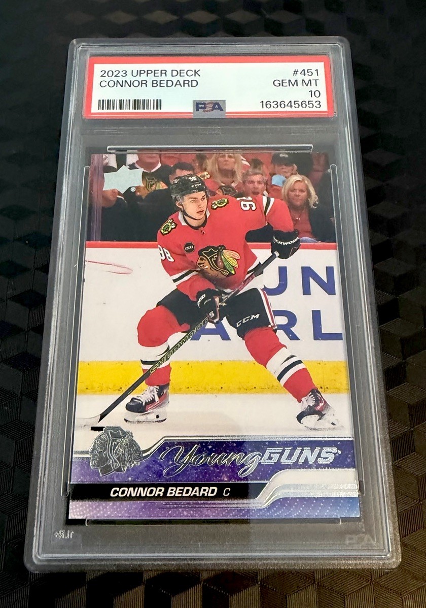2023-24 Upper Deck Series 2 Connor Bedard Young Guns #451 Rookie PSA 10 Gem 💎