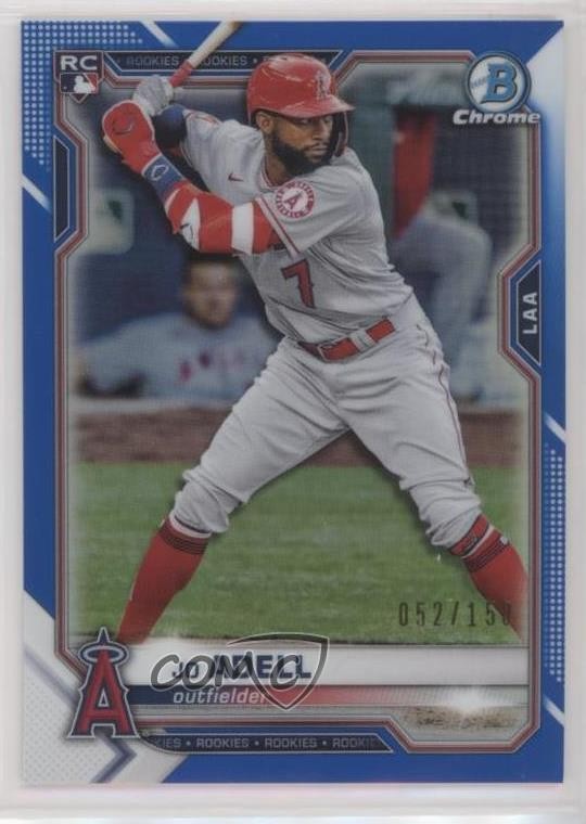 2021 Bowman Chrome Blue Refractor 52/150 Jo Adell #42 6so