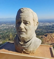 John Wayne American The Duke Concrete Bust Rare.  