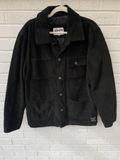 Giacca uomo Stronghold grande verde da lavoro utility velluto a coste imbottita sovracamicia