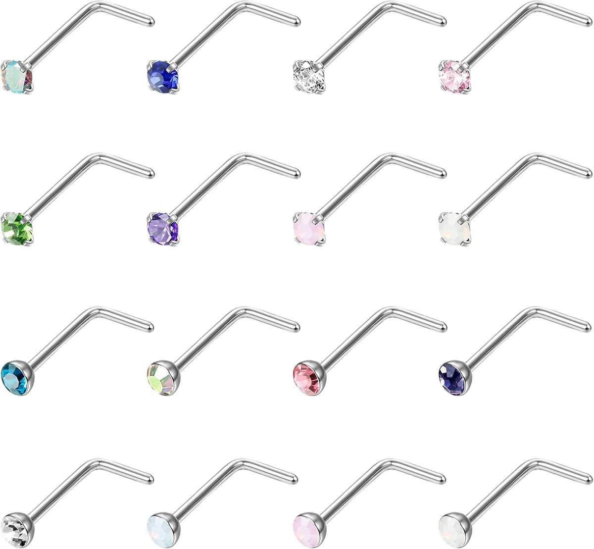 Piercing Nostril Da Naso In Acciaio O Titanio - Macedonia Jewels Piercing