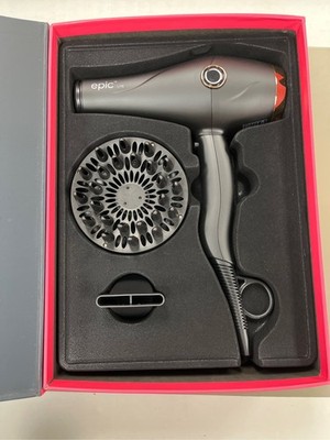 Epic Lite Negative Ionic Hair Dryer  Pro Ceramic Honeycomb Blow Dryer with Diffu