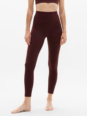 Athleta SP PETITE Elation Ultra High Rise 7/8 Tight Leggings Garnet Burgundy NWT