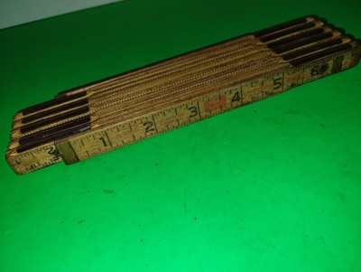 Vintage Lufkin X46X   Red End  Folding Ruler 72  Extension Rule, Free Shipping 