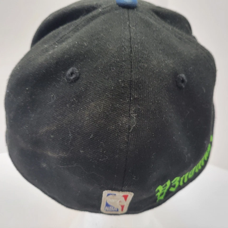 Minnesota Timberwolves 59FIFTY New Era Fitted Hat 7 3/4 Blue Black Skyline Logo - Image 4 of 4