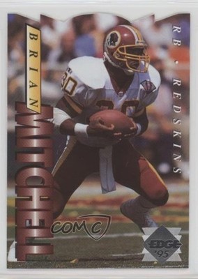 1995 Collector's Edge Silver Die-Cut Brian Mitchell #199 0s5