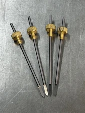 QTY 1 NEW HERMES ENGRAVER BRAND SOLID CARBIDE CUTTER 1/8” WITH KNOB .005” TIP