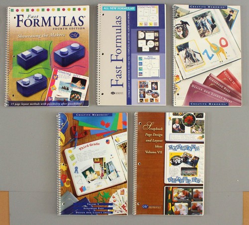 5 Creative Memories Scrapbook Page Design, Fast Formulas and Layout Ideas Books