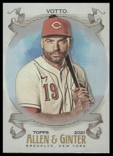 2021 Topps Allen & Ginter #89 Joey Votto Silver Portrait Cincinnati Reds
