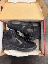 Size UK 12.5 (PS) Nike Court Borough 2 Mid Triple Black