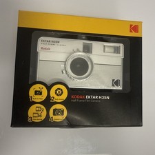 NEW Kodak Ektar H35N 35mm Half Frame Film Camera Striped Silver w/Film  filters
