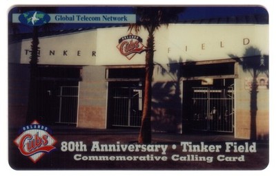 Orlando Cubs Baseball (Chicago Affiliate) 80. Jubiläum Tinker Field Telefonkarte