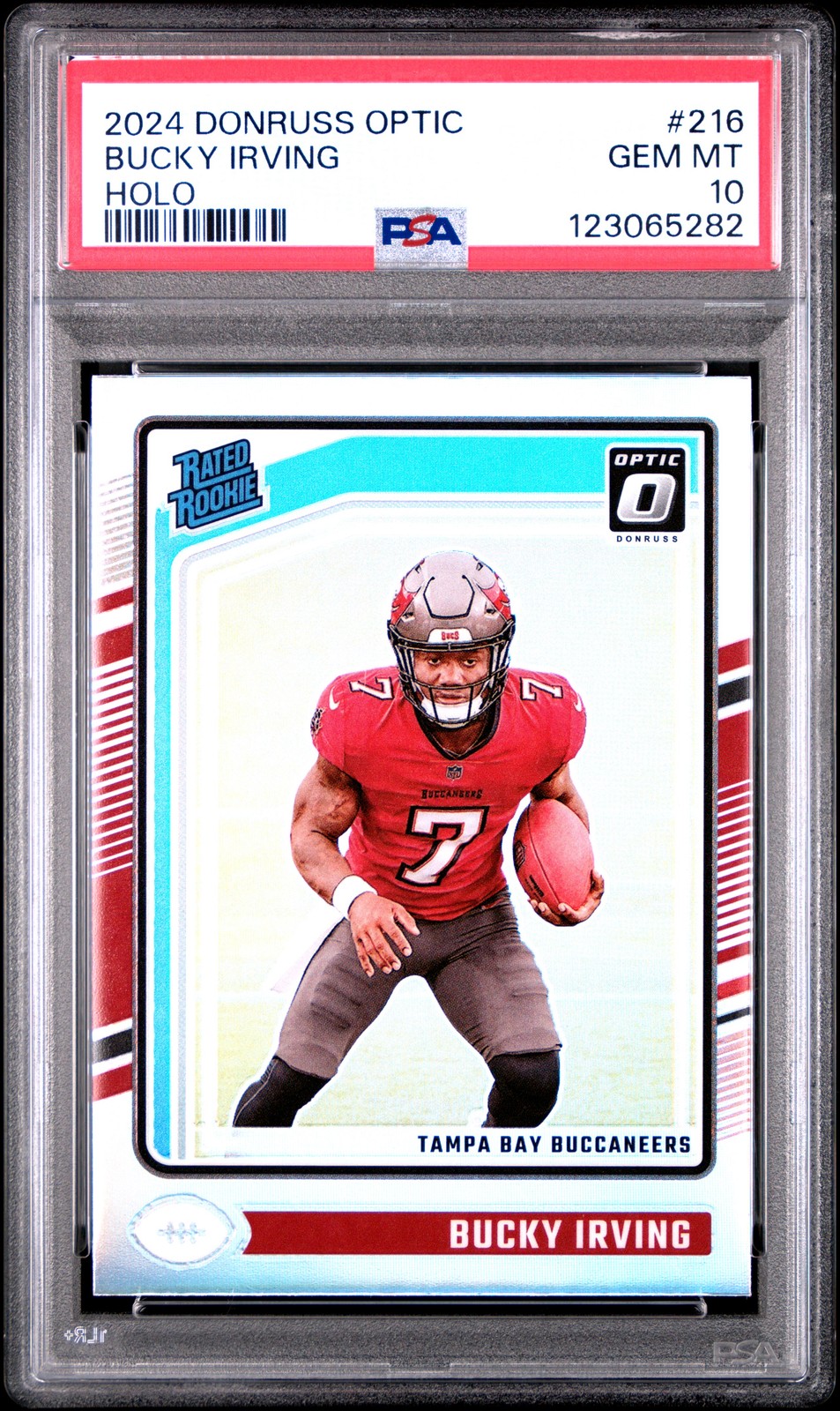 2024 PANINI DONRUSS OPTIC HOLO #216 BUCKY IRVING PSA 10
