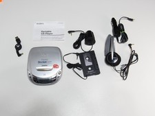 Sony Discman D-F411 Portable CD Player AM/FM Radio ESP2 Car Kit Headphones Works