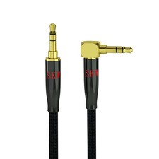 Aux Cable for Car Hi-Fi Sound ,3.5 mm Stereo Audio Cable, 1/8  90 Degree Head...