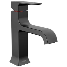 Delta Velum Single Handle Bathroom Faucet Matte Black-Certified Refurbished