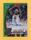 Raven Johnson 2024-25 Bowman Chrome U 1st Green Shimmer AUTO Fever RC SP