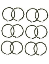 12 Pieces Military Elastic Boot Straps Shoelace Boot Blousers Military Green