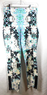 Sport Max Defile, Made in Italy Woman's Multi Color Pants Zip on both Sides Sz 4