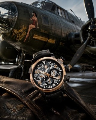 Limited 1/1 Romain Jerome Nose Art Red 18k bezel PINUP-DNA Ref RJ.P.CH.003.01 