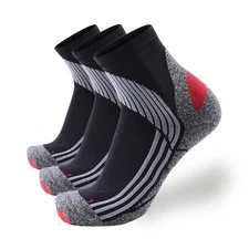 Extra Cushion Compression Socks Men, Coolmax Anti-Blister Wicking Padded Heel...
