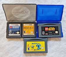 Lot Of 4 Nintendo Gameboy Advance GBA DS Games Lego Star Wars Brain Age Tested 