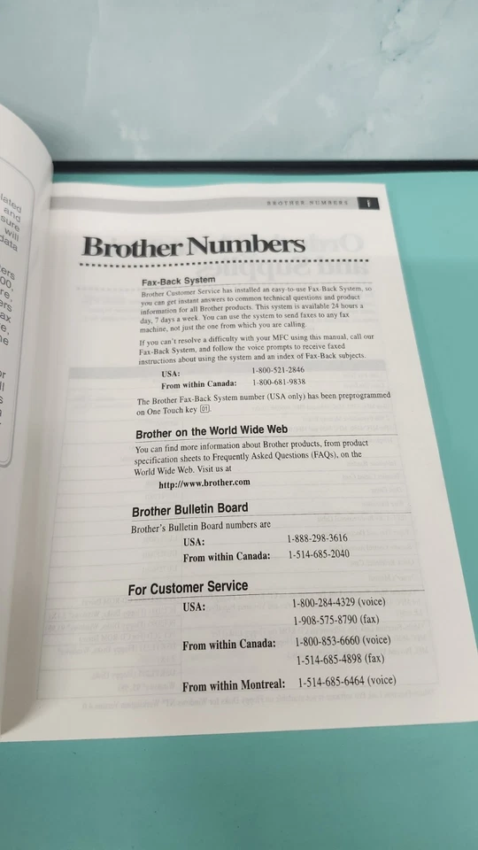  Brother MFC 4350 4650 7750 6650MC Owners Manual - Image 3 of 4