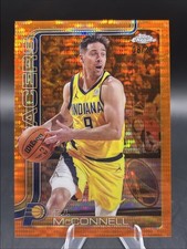 2025-26 Topps Chrome TJ MCCONNELL Orange Pulsar Refractor #11  /25