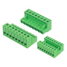 8 Pin 5mm 0.2 Inch PCB Mount Screw Terminal Block Connector Male Female Set
