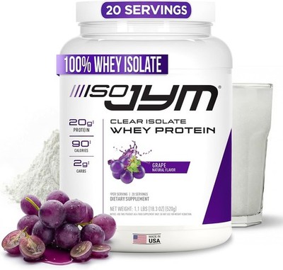JYM Supplement Science Iso JYM Grape, 90 Calories, 100% Whey Prot