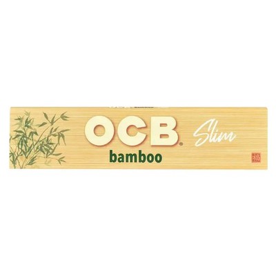 12x OCB Bamboo Unbleached King Size Slim Rolling Papers New Lot Sealed 1.25''